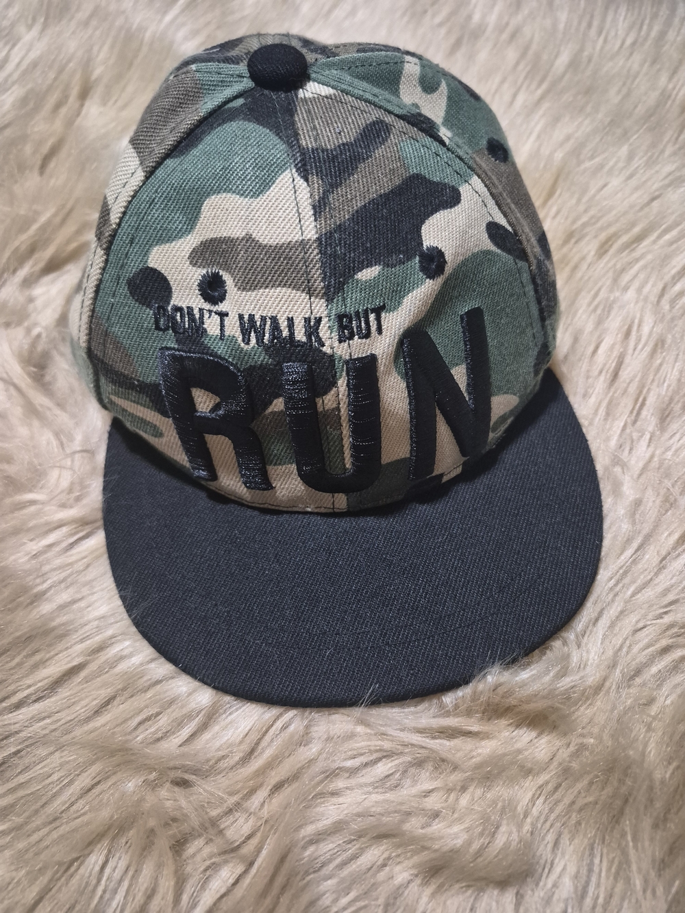 Camouflage Flat Brim Snapback Hat
